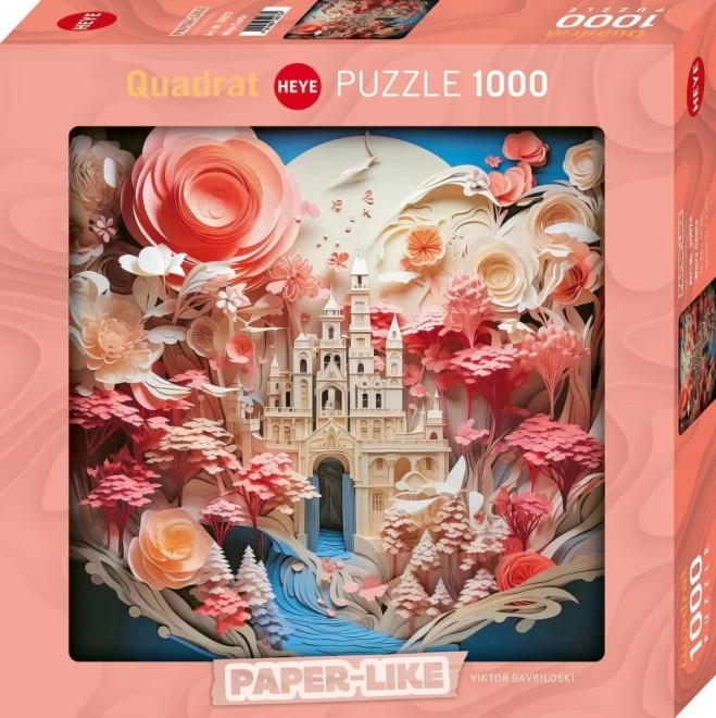 Puzzle Heye Pătrat Castel de Hârtie 1000 piese