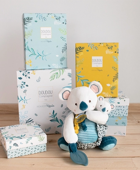 Set cadou doudou - Koala Yoca cu bebeluș