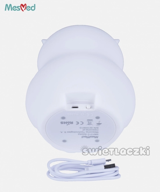 Lampă de noapte din silicon cu telecomandă Bufniță