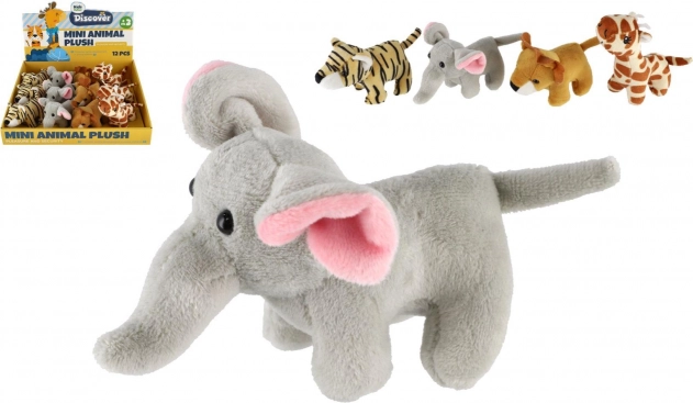 Animăluțe de pluș din safari și ZOO 10–15 cm, mix de specii