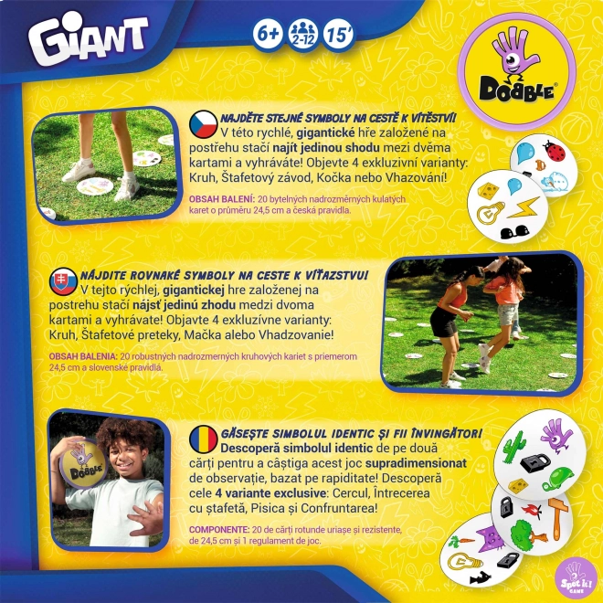 Dobble Giant - versiunea uriașă a jocului de observație distractiv