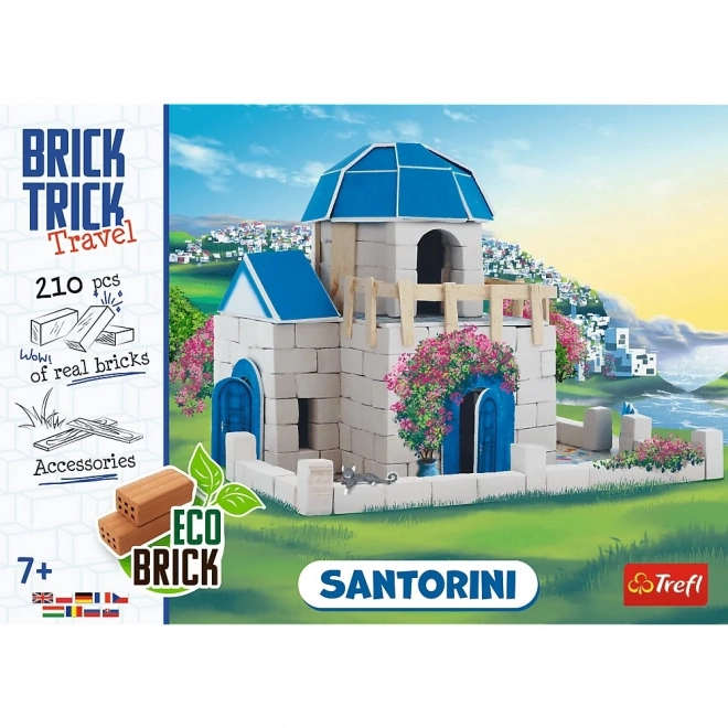 trefl brick trick travel: santorini