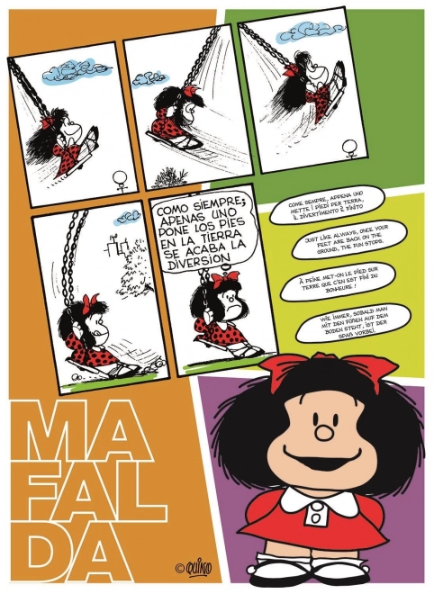 Puzzle Clementoni Mafalda pe leagăn 500 piese