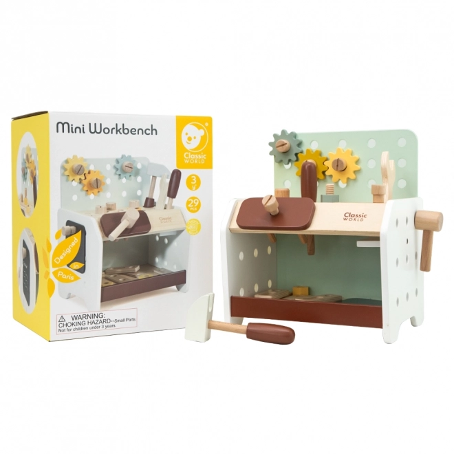 Banc de lucru din lemn pentru copii cu unelte Classic World