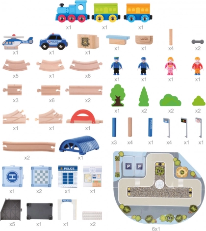 Set de construcție cu 90 de piese
