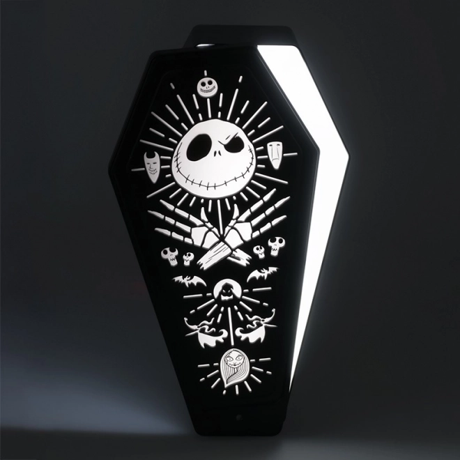 Lumină 3D coșciug Nightmare Before Christmas