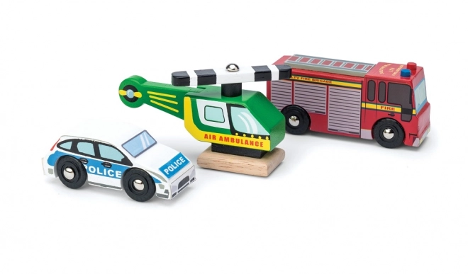 Set autovehicule de salvare Le Toy Van