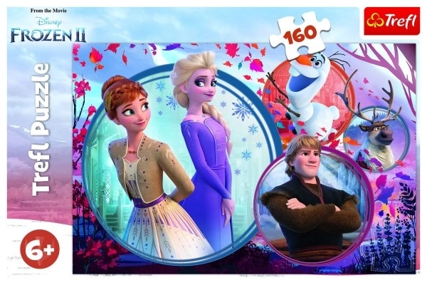 Puzzle 160 elemente Frozen 2 Siostrzana aventură