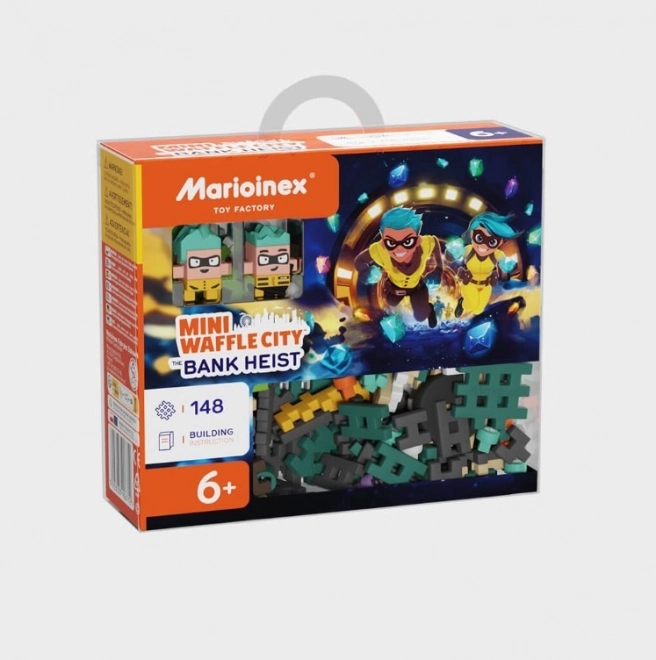 Set de construcție Mini Waffle - Jefuirea băncii