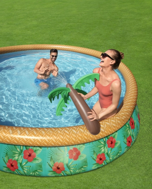 Piscină gonflabilă cu stropitor tropical Bestway 457 x 84 cm