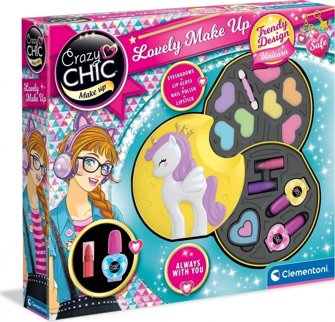 Clementoni make-up unicorn lovely din colecția Crazy Chic