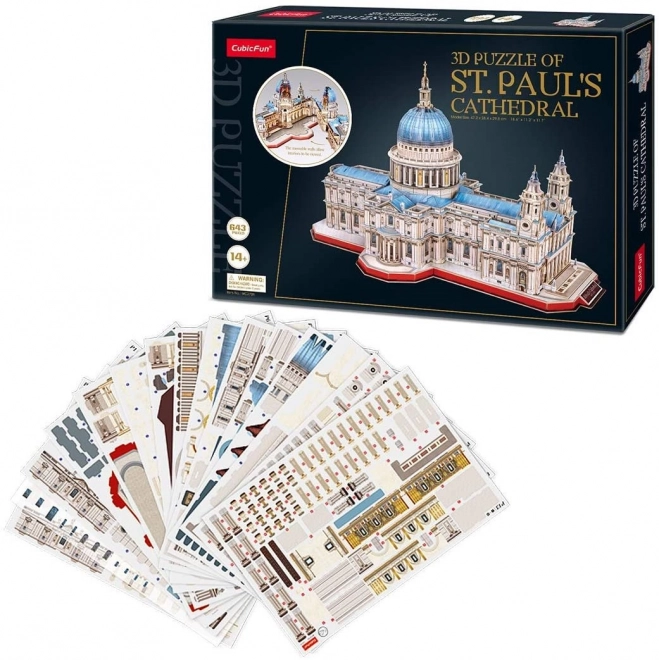 Puzzle 3D Catedrala Sfântul Paul 643 piese