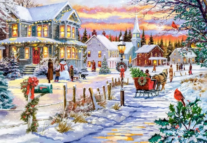 Puzzle Castorland Brad de Crăciun 1000 piese