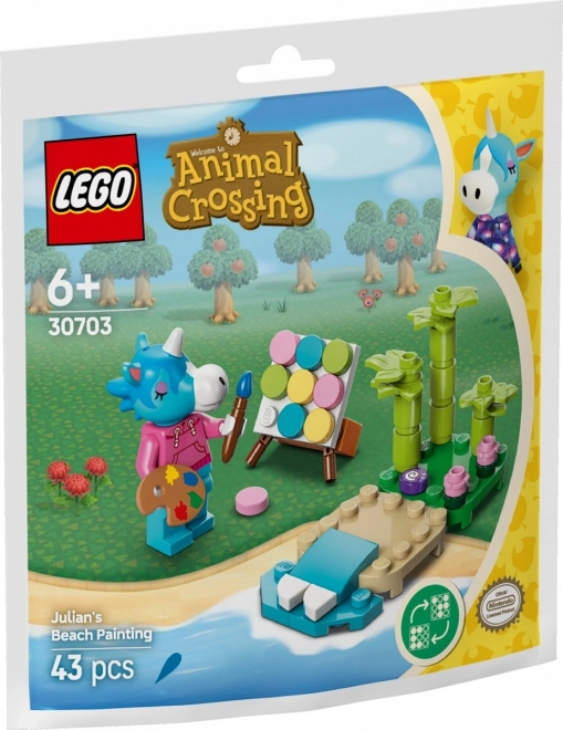 Stavebnice Animal Crossing Julian și scenariul de plajă
