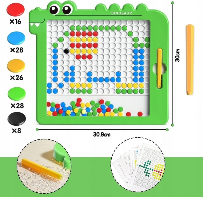 Tablă magnetică pentru copii MagPad Dinozaur de la WOOPIE
