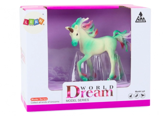 Figurină colectibilă unicorn verde 8 cm