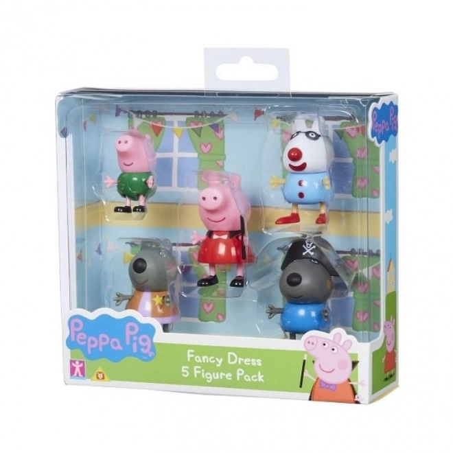 set figurine Peppa Pig în costume de carnaval