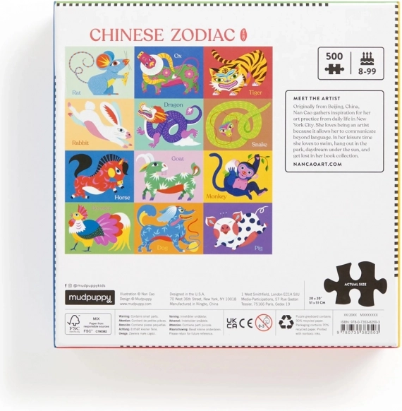 Puzzle Zodiac Chinezesc 500 Piese