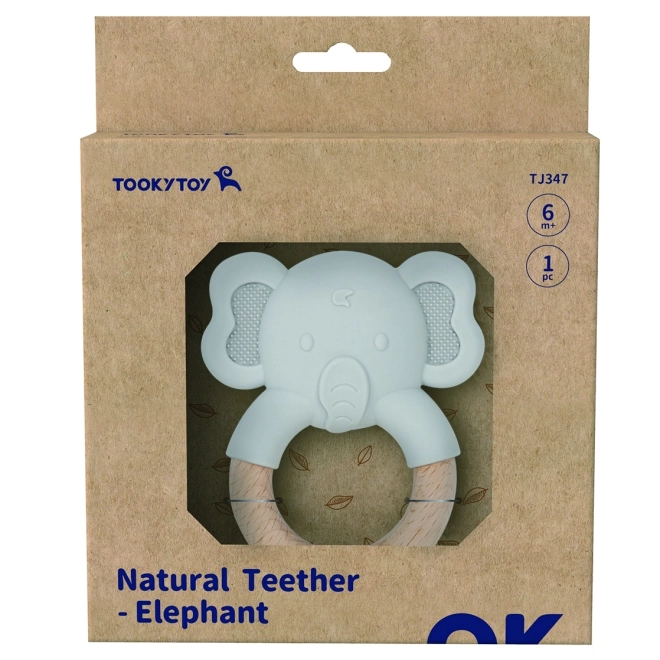 Gryzak din lemn elefant Tooky Toy