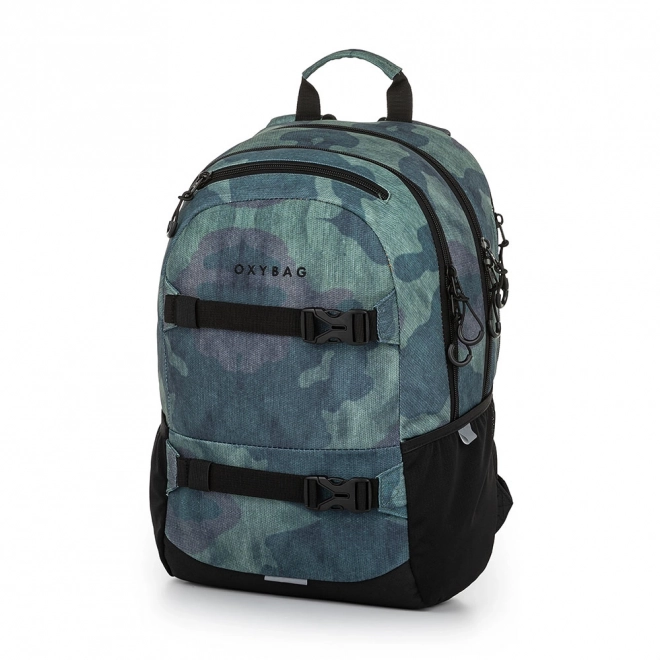 Rucsac pentru studenți cu etui Oxy Sport Camo