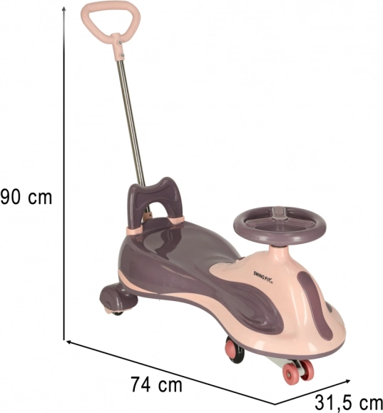 Vehicul gravitațional Swing FIX S2 cu mâner