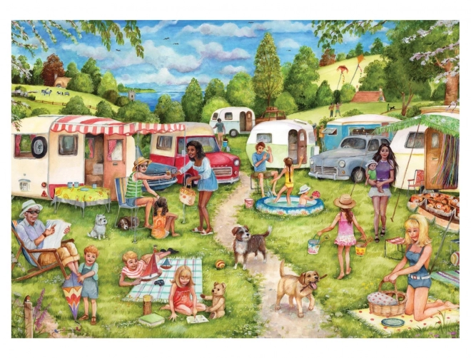 Puzzle Falcon camping și drumeții 2x500 piese