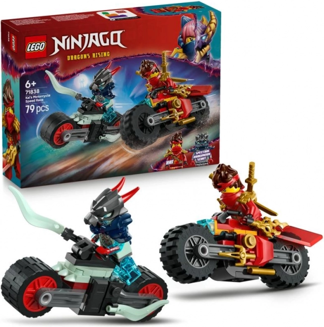 LEGO NINJAGO: cursa de motociclete a lui Kai