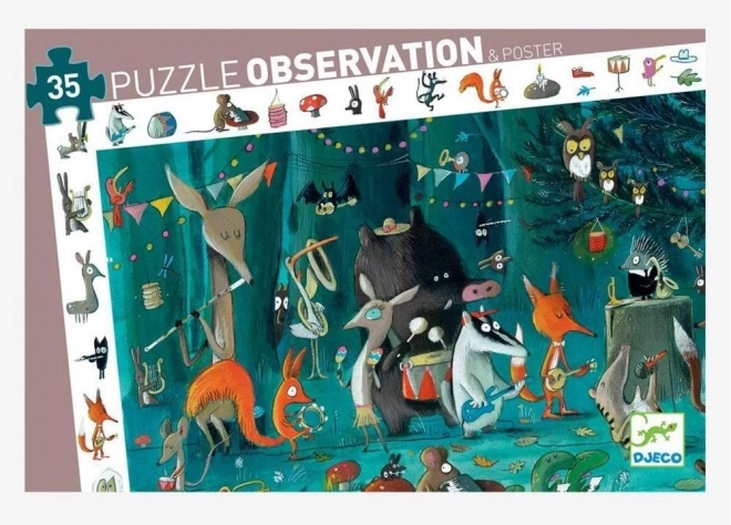Puzzle Observare Orchestrul Pădurii DJECO