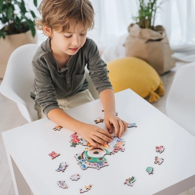 Puzzle Lemn Craft Junior Ștreflocii fericiți 50 piese