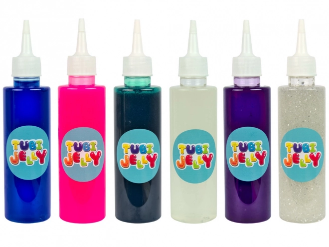 Set Tubi Jelly 6 culori acvariu mic Sirenă
