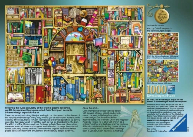 Puzzle Bizarnă Bibliotecă 2, 1000 piese