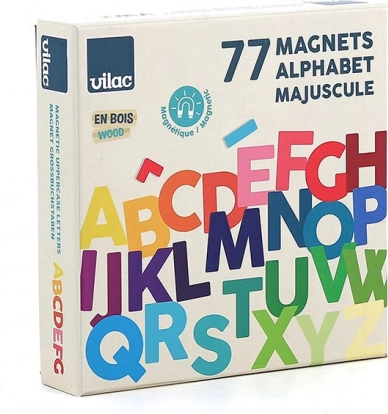Vilac Alfabet magnetic din lemn, litere mari