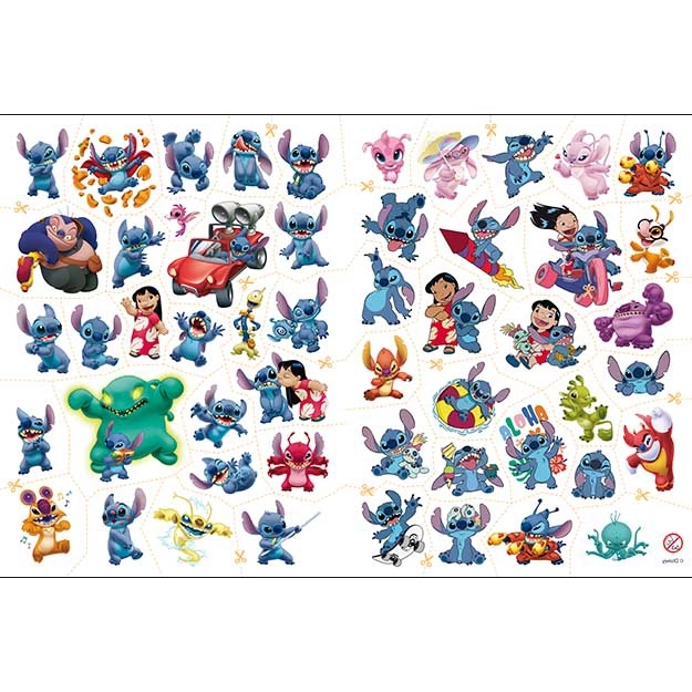 Carte de colorat și tatuaje Lilo & Stitch