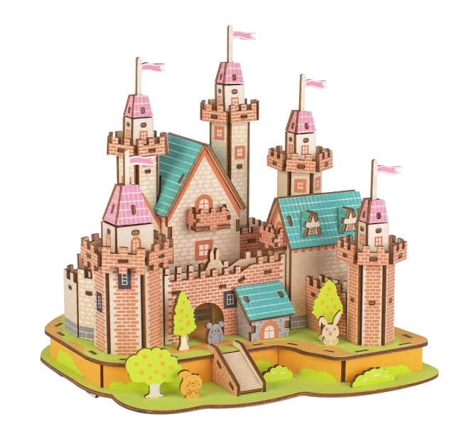 Puzzle 3D din lemn - Castelul din Rai