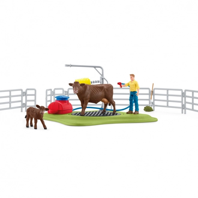 Set ferma Myjnia vacilor fericite Farm World