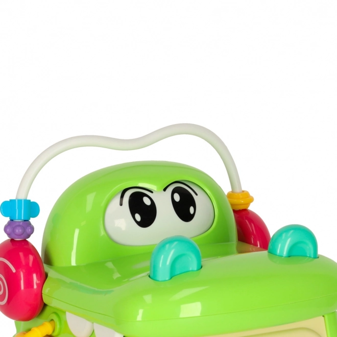 Cub educativ crocodil 4‑în‑1 cu sortator și pian