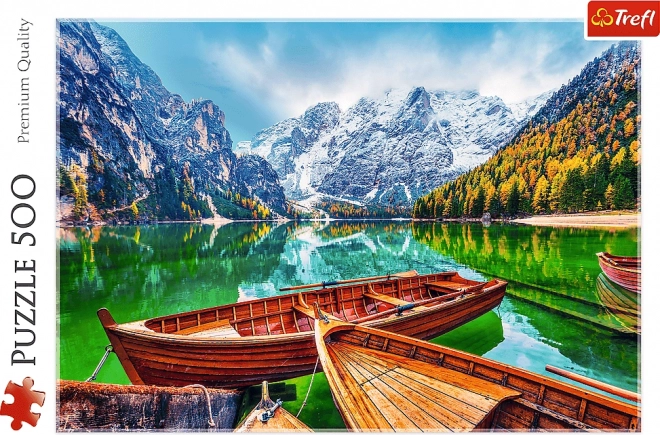 Puzzle 500 piese Lacul Braies Italia