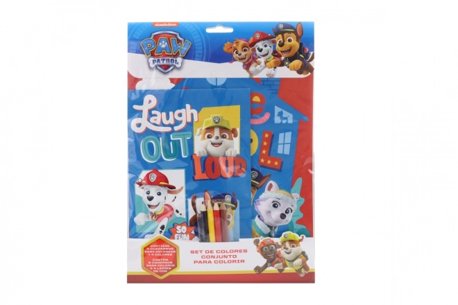 set de colorat Paw Patrol