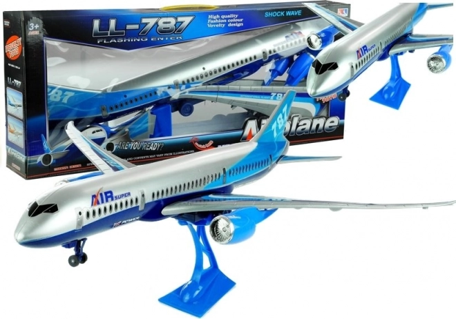 Avion jucărie cu suport, 69 cm