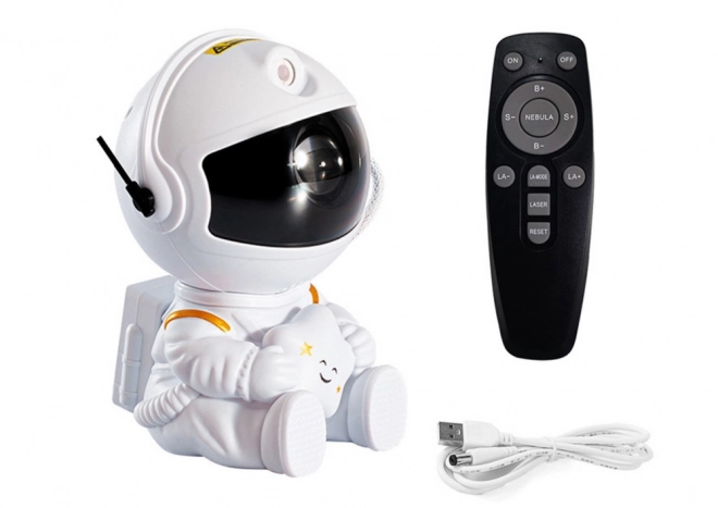 Proiector LED astronaut cu stele și telecomandă USB