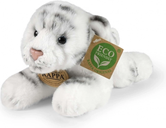 Rappa tigru alb de pluș culcat 17 cm eco-friendly