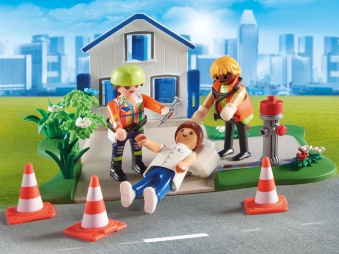 Set figurine Playmobil acțiune de salvare