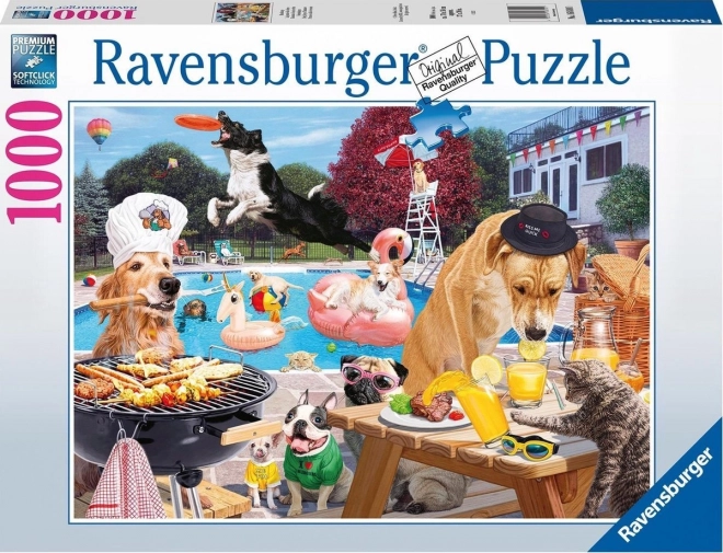 Puzzle Zile de vară câini 1000 de piese