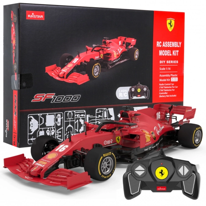 mașina teleghidată Ferrari SF1000 roșie cu kit and pilot