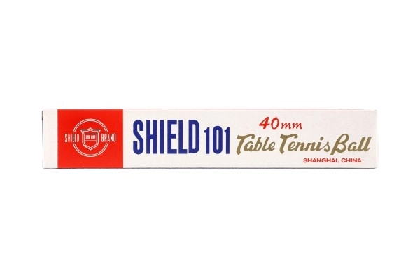 Mingi de tenis de masă fără sudură SHIELD 4cm albe 6 bucăți în cutie – Portocalii