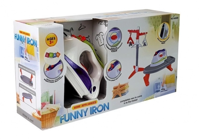 Set de joacă fier de călcat cu baterii