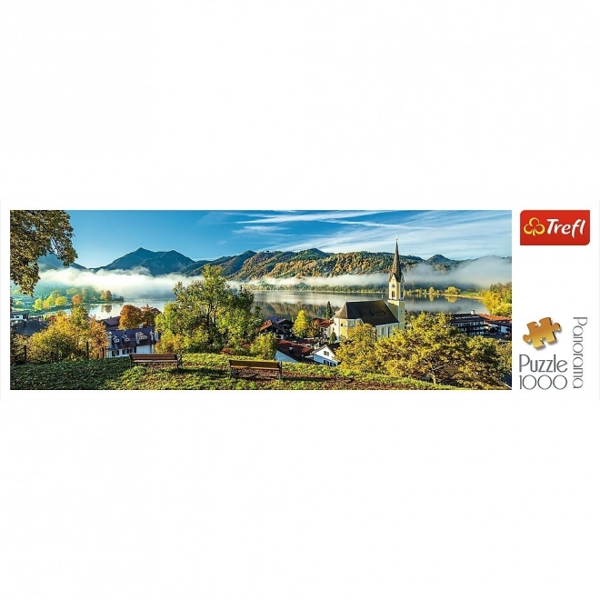 Puzzle panoramice Trefl Lacul Schliersee, Germania 1000 piese