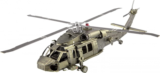 Puzzle 3D helicopter black hawk metal earth