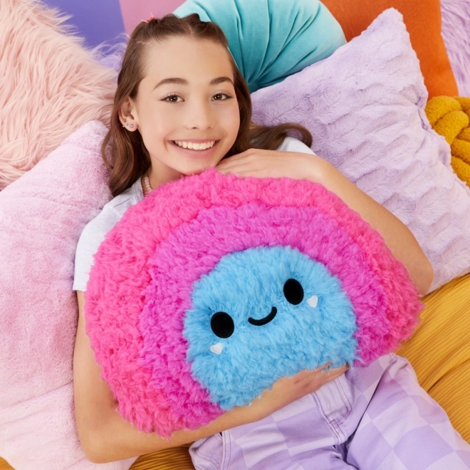 Pernă Fluffie Stuffiez Pillow Fight, curcubeu