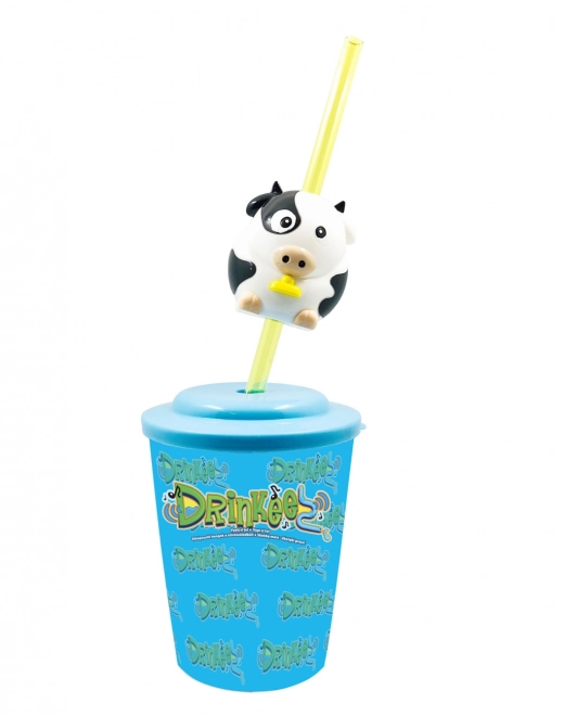 Pahare cu pai și animale sonore Drinkeez